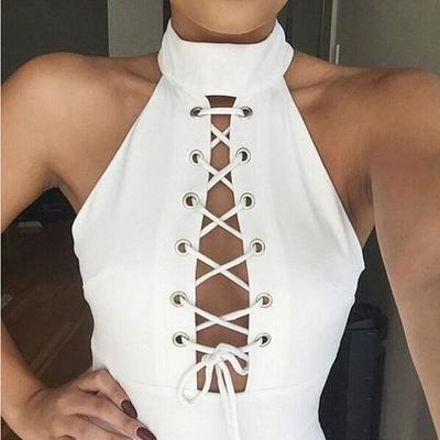 Round neck fashion sleeveless dress