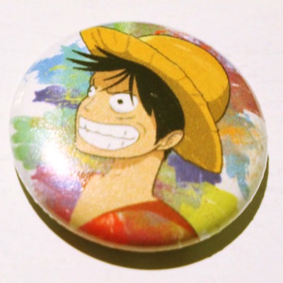 1" x 1" pin - luffy (one piece)