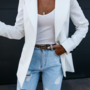 Winter Slim Blazer Jacket Women Casual Fashion-4