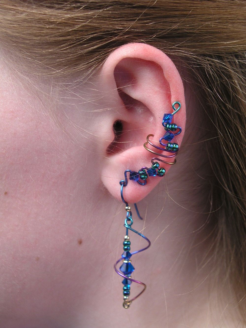 All Blues pierce ear cuff セット P5140015_1000w.JPG