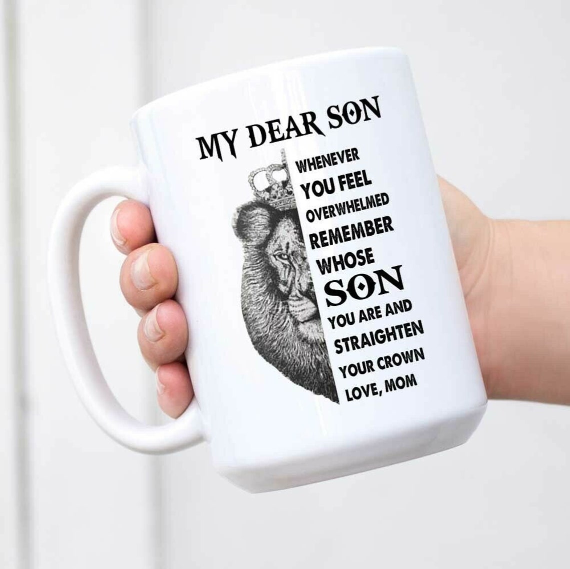 Lion To My Dear Son In Law Mug Funny Birthday Ceramic Coffee Mug Gift Men Women Lion To My Dear Son In Law Mug Funny Birthday Ceramic Coffee Mug Gift Men Women